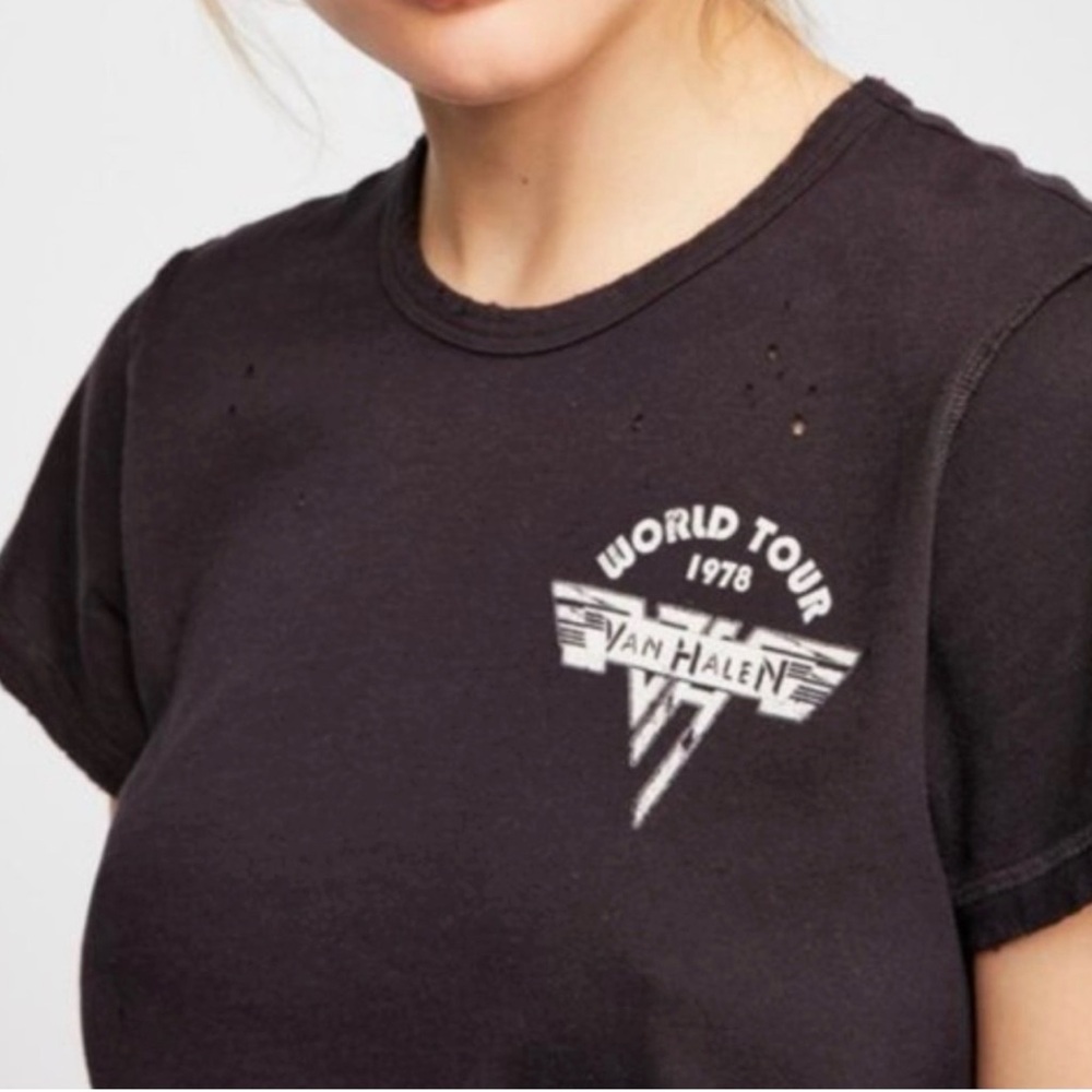 Free People Trunk Ltd Van Halen T-Shirt Sz S - Picture 3 of 9